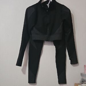 New Mix Black Textured Outfit